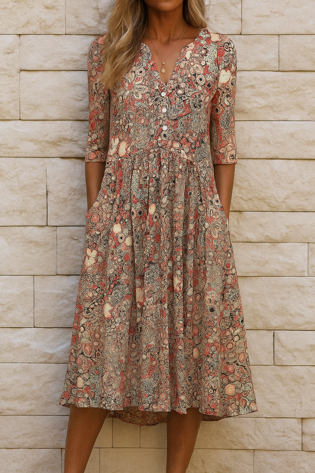 Modiva™ - VESTIDO ELEGANTE Y ATEMPORAL CON ESCOTE CORAZÓN