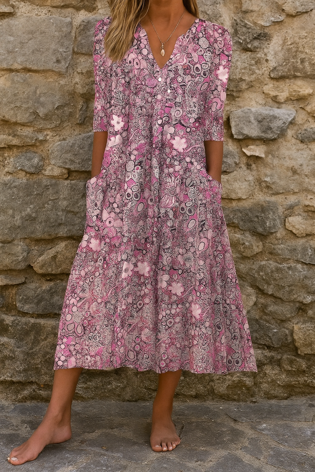 Modiva™ - VESTIDO ELEGANTE Y ATEMPORAL CON ESCOTE CORAZÓN